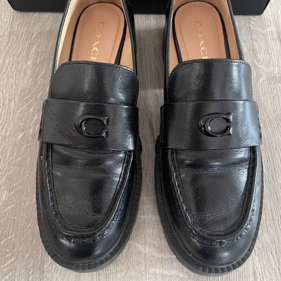SOLD Coach Black Leah Loafer - Picture 8 of 8